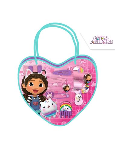 Τσαντάκι με αξεσουάρ μαλλιών Το Κουκλόσπιτο της Γκάμπι Υ21x18εκ.