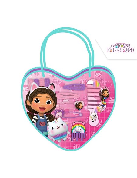 Τσαντάκι με αξεσουάρ μαλλιών Το Κουκλόσπιτο της Γκάμπι Υ21x18εκ.