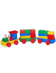 Τρενάκι συρόμενο ξύλινο Υ7,5x33,5x7εκ.