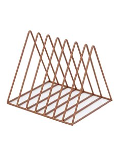 Βάση ταξινόμησης γραφείου μεταλλική μπρονζέ Υ16x25x20εκ.