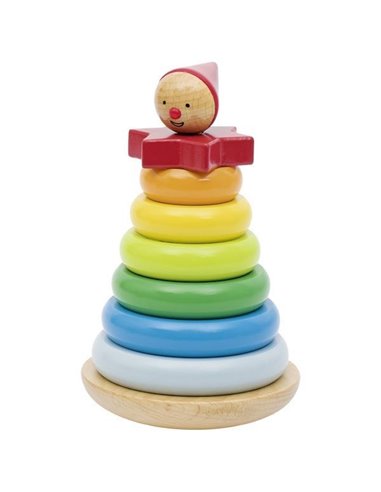 Goki πυραμίδα ξύλινη 19,5εκ. 12 τεμαχίων.