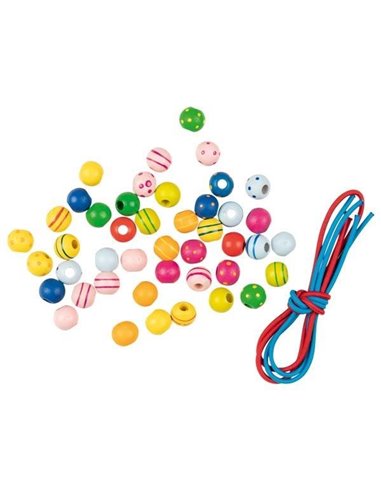 Goki σετ με 44 χάντρες και 3 κορδόνια πλεξίματος.