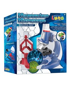 Luna εκπαιδευτικό Μικροσκόπιο 100χ-1200χ28mm με βάση κινητού