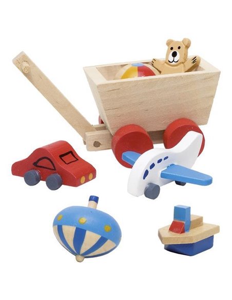 Goki σετ αξεσουάρ παιδικού δωματίου ξύλινα 7 τεμάχια.