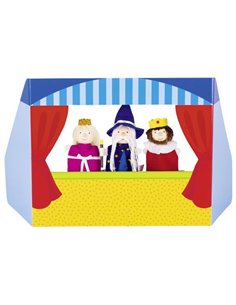 Goki κουκλοθέατρο με 3 δαχτυλoφιγούρες χάρτινο Y22x26x13εκ.