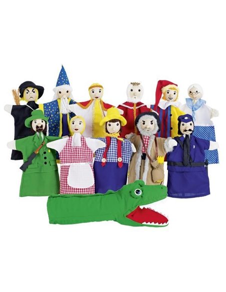 Goki 12 φιγούρες κουκλοθέατρου απο ξύλο και ύφασμα 27εκ.(Hunter)