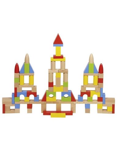 Goki τουβλάκια ξύλινα για κατασκευή πύργου 100 τεμάχια.