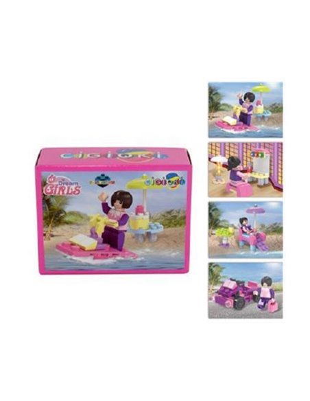 Κουτί με  35 τουβλάκια κατασκευών κοκτέηλ 4 σχέδια