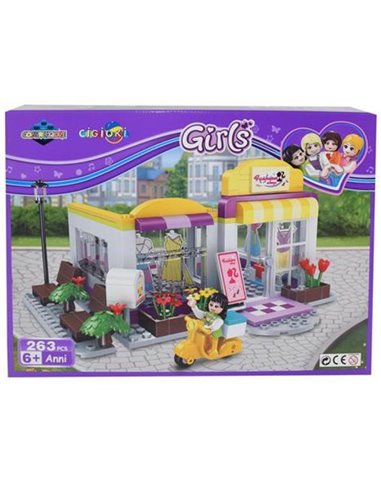 Κουτί με 263 τουβλάκια για κατασκευή καταστήματος ρούχων