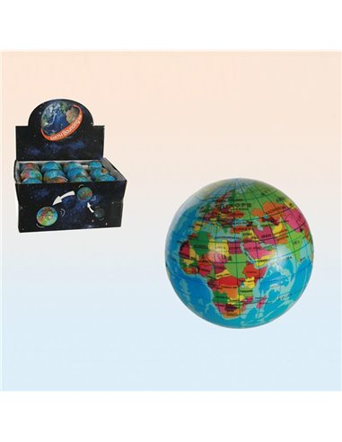 Μαλακή μπαλίτσα "Υδρόγειος σφαίρα" Ø7,5εκ.