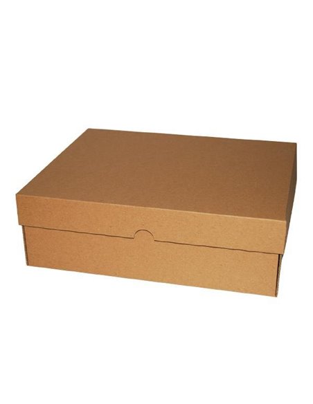 Next κουτί κραφτ Υ10x31x25εκ. Α4+, με αναδιπλούμενο καπάκι, μικροβέλε, οικολογικό