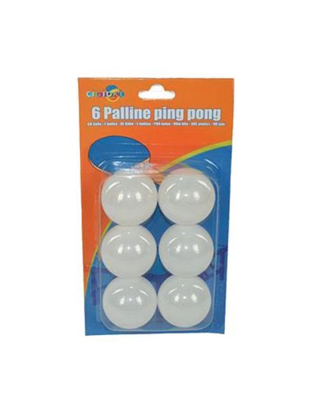 Μπαλάκια πινγκ-πόνγκ σετ 6 τμχ  ø3,5εκ.