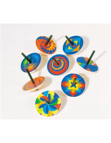 Goki σβούρες ξύλινες σε σταντ 6 εκ.