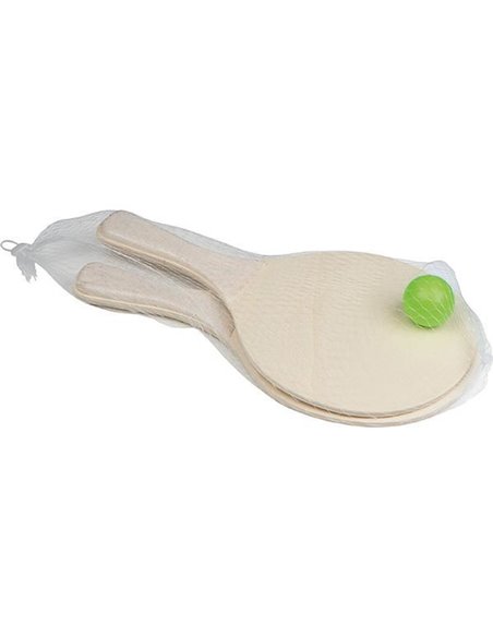 Σετ ξύλινες ρακέτες τέννις-παραλίας με μπαλάκι