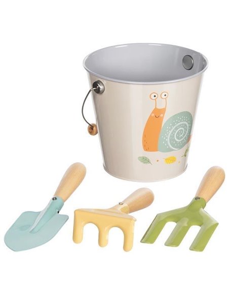 Goki κουβαδάκι με εργαλεία κήπου Υ13εκ. ∅14,5εκ.