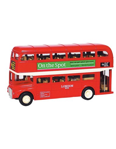 Λεωφορείο λονδρέζικο μεταλλικό 12εκ.