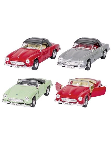 Goki αυτοκινητάκια μεταλλικά "Mercedes Benz 190SL" 12εκ. σε 3 σχέδια