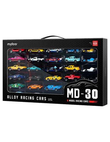 Mideer σετ 30 μεταλλικών racing αυτοκινήτων