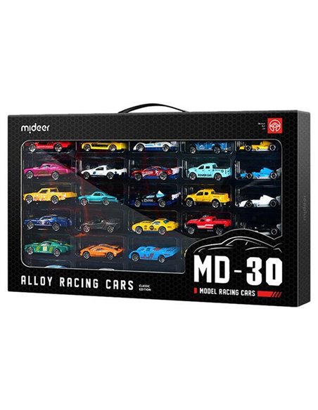 Mideer σετ 30 μεταλλικών racing αυτοκινήτων