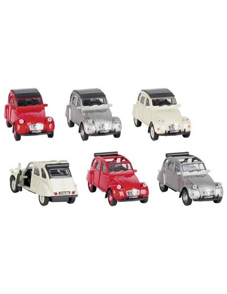 Goki αυτοκινητάκια μεταλλικά "Citroen 2CV" 1:34-39 σε 6 σχέδια