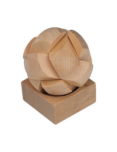 Παζλ σπαζοκεφαλιά ξύλινη "σφαίρα"  5,3x5,3x9εκ.