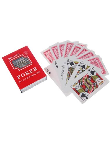 Τράπουλα πλαστική σε θήκη 9,2x6,5εκ.