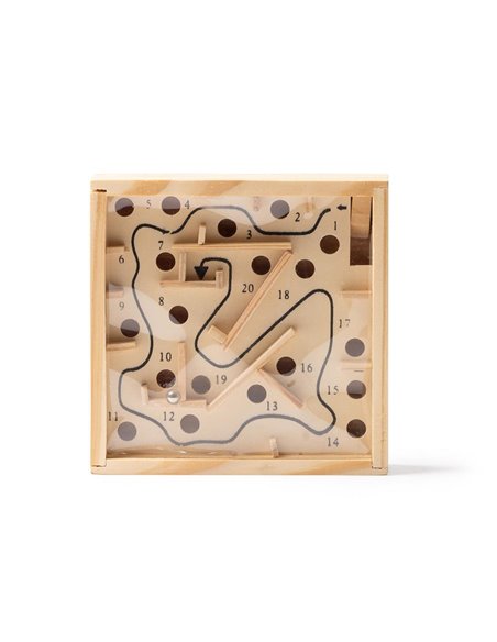 Παιχνίδι Δεξιοτήτων με Λαβύρινθο 20 Εμποδίων ξύλινο Υ11,5x11,5x2,5εκ.