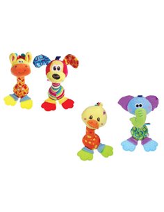 Λούτρινη κουδουνίστρα με ήχο 20εκ. 4 σχέδια