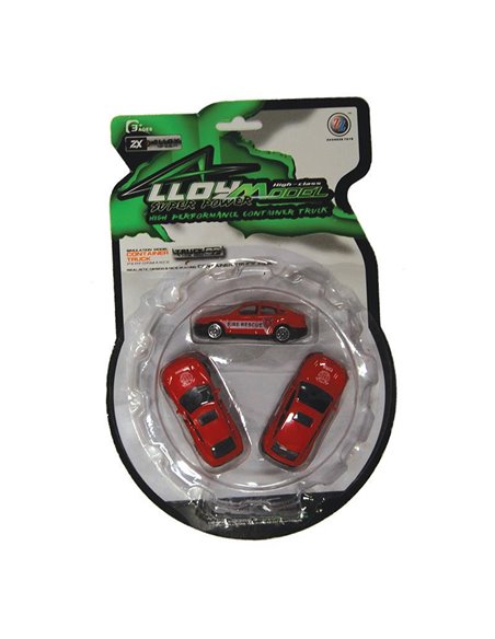 Σετ με 3 αυτοκινητάκια πυροσβεστικής 8εκ. μεταλλικά 1:64