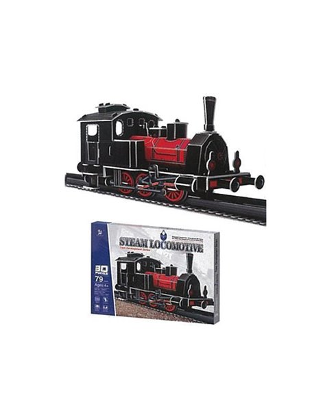 Charmland παζλ 3D "Ατμομηχανή" Υ13x27x10εκ. 79 τεμαχίων