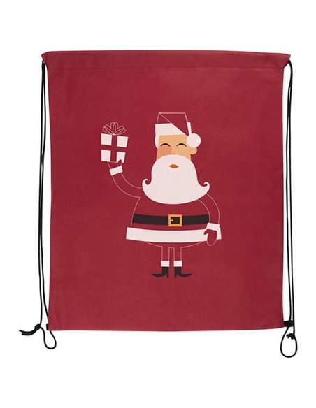 Χριστουγεννιάτικη τσάντα δώρου κόκκινη Υ42x34εκ.