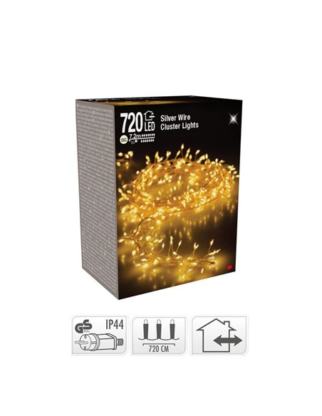 720 λαμπάκια led εξωτ.χώρου θερμό