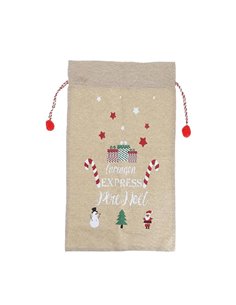 Χριστουγεννιάτικος σάκος δώρου Υ70x50εκ. Σχέδιο 1