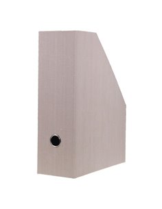 Νext θήκη περιοδικών σκληρή fabric εκρού Υ33x27x10εκ.