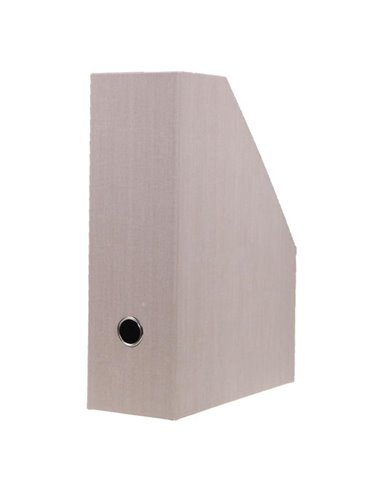 Νext θήκη περιοδικών σκληρή fabric εκρού Υ33x27x10εκ.