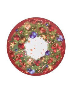 Χριστουγεννιάτικη πιατέλα με στεφάνι ∅33εκ. Σχέδιο 3