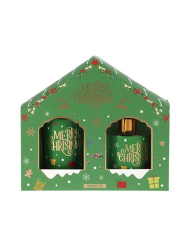 Σετ αρωματικό diffuser - κερί Χριστουγεννιάτικο Christmas Tree