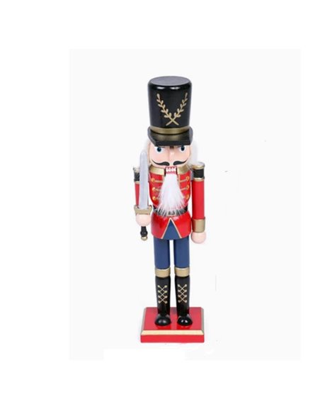 Καρυοθραύστης ξύλινος κόκκινος 3 Υ30x7x7εκ.