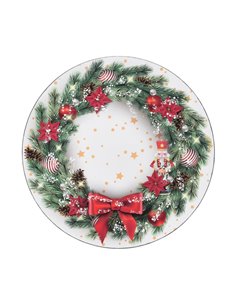 Χριστουγεννιάτικη πιατέλα με στεφάνι ∅33εκ. Σχέδιο 1
