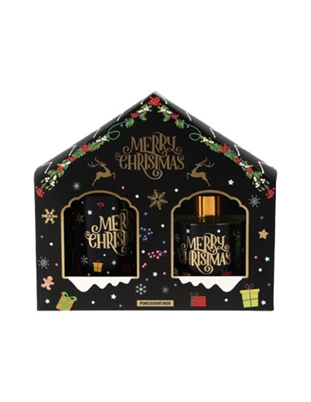 Σετ αρωματικό diffuser - κερί Χριστουγεννιάτικο Pomegranate Noir