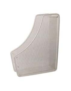 Θήκη περιοδικών μεταλλική ασημί 8,2x28x35εκ.