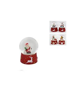 Χριστουγεννιάτικες χιονόμπαλες, κοκτέηλ 4 σχεδίων.  Υ8,5x6,5εκ