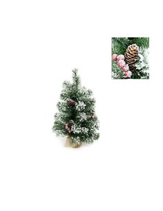 Χριστουγεννιάτικο δέντρο χιονισμένο με κουκουνάρια. Υ:45εκ.