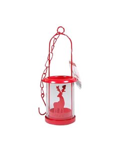 Φαναράκι για ρεσώ μεταλλικό κόκκινο σε 4 σχέδια 17x6,5εκ.