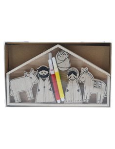 Σετ ζωγραφικής χριστουγεννιάτικη φάτνη Υ20x12x1,7εκ. Σχέδιο 1