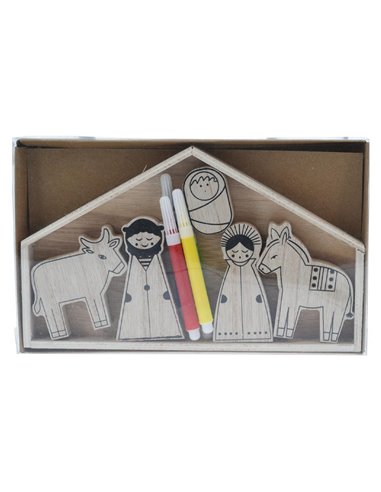 Σετ ζωγραφικής χριστουγεννιάτικη φάτνη Υ20x12x1,7εκ. Σχέδιο 1