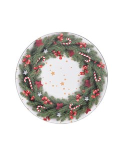 Χριστουγεννιάτικη πιατέλα με στεφάνι ∅33εκ. Σχέδιο 2