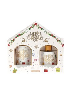 Σετ αρωματικό diffuser - κερί Χριστουγεννιάτικο Cinnamon Orange