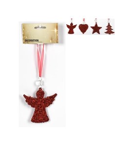 Χριστουγεννιάτικα στολίδια κόκκινα Υ8εκ. σε blister