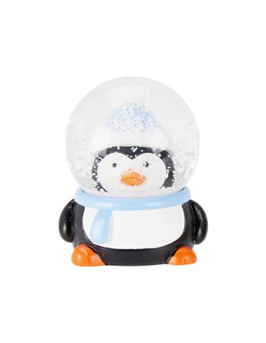 Χριστουγεννιάτικη χιονόμπαλα Πιγκουίνος Υ8,5×7×7εκ.